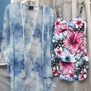 Floral tropical swimsuit